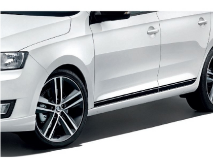 SKODA Gloss black decorative foils for RAPID SPACEBACK