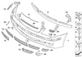 BMW Genuine Front Bumper Outer Support Trim N/S