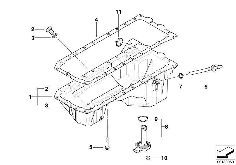 BMW Genuine Replacement Engine Drain Oil Pan