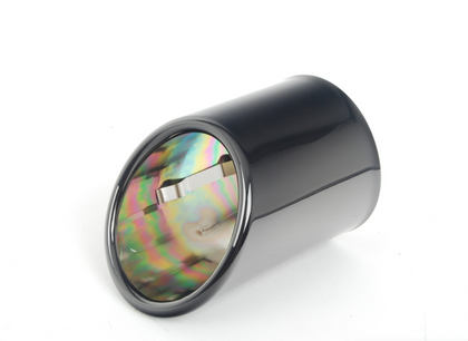 BMW Genuine Exhaust Tailpipe Cover Trim Tip End Black Chrome