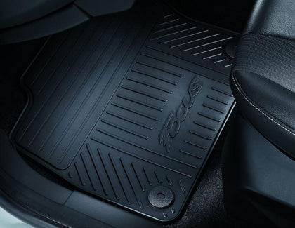 Ford Rubber Floor Mats front, black