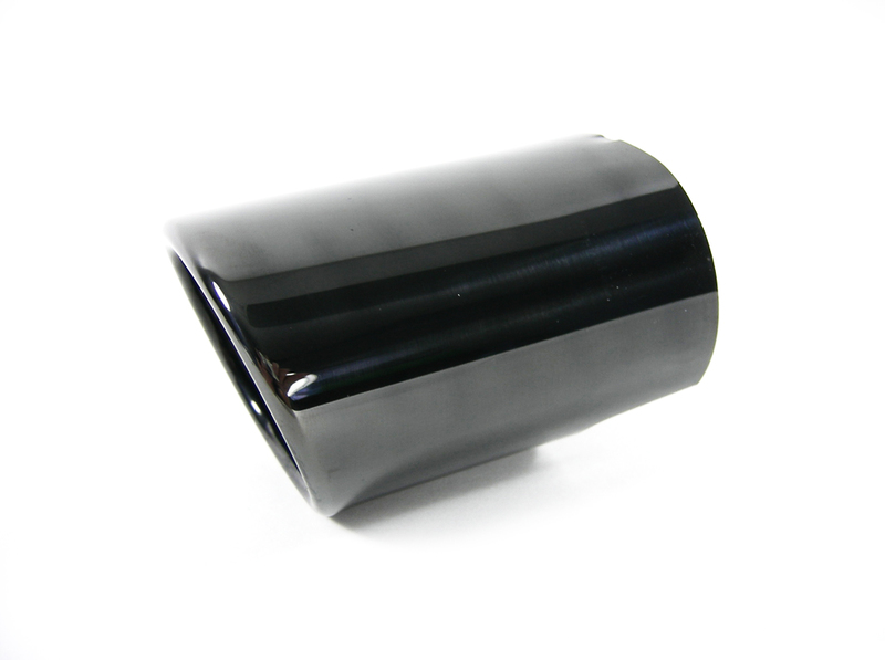 BMW Genuine Exhaust Tailpipe Cover Trim Tip End Black Crome