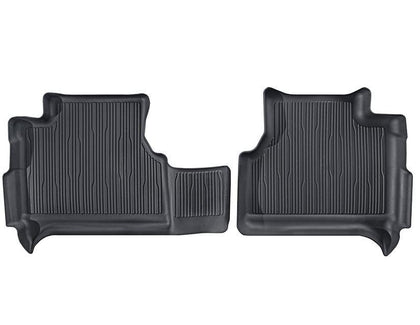 Ford Rubber Floor Mats Rear, tray style with raised edges, black. For SWB Kombi with factory fitted vinyl flooring.