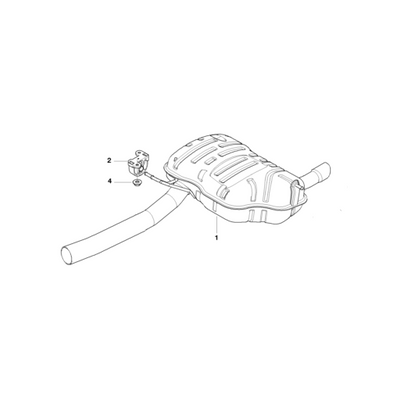 BMW Genuine Rear Silencer/Muffler Rubber Mounting Part