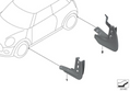 MINI Genuine Rear Mud Flaps Set Mudsplash Guards