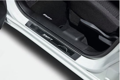 Suzuki Door sill trim set, black with logo