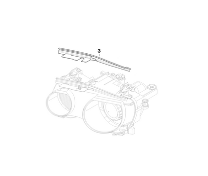 BMW Genuine Xenon Light Headlight Head Lamp Cover Strip Left