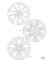 Jaguar Alloy Wheel 18" Style 5034, 5 spoke, Silver