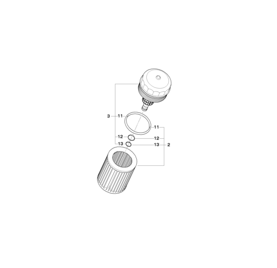 BMW Genuine Oil Filter Element Set/Kit