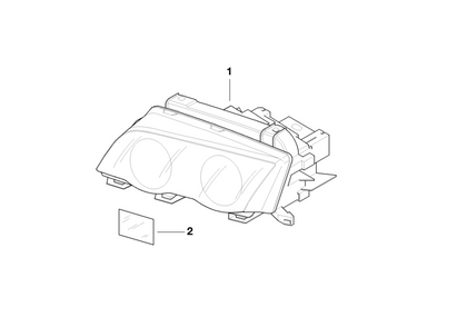 BMW Genuine Foil Mask Headlight Set/Kit