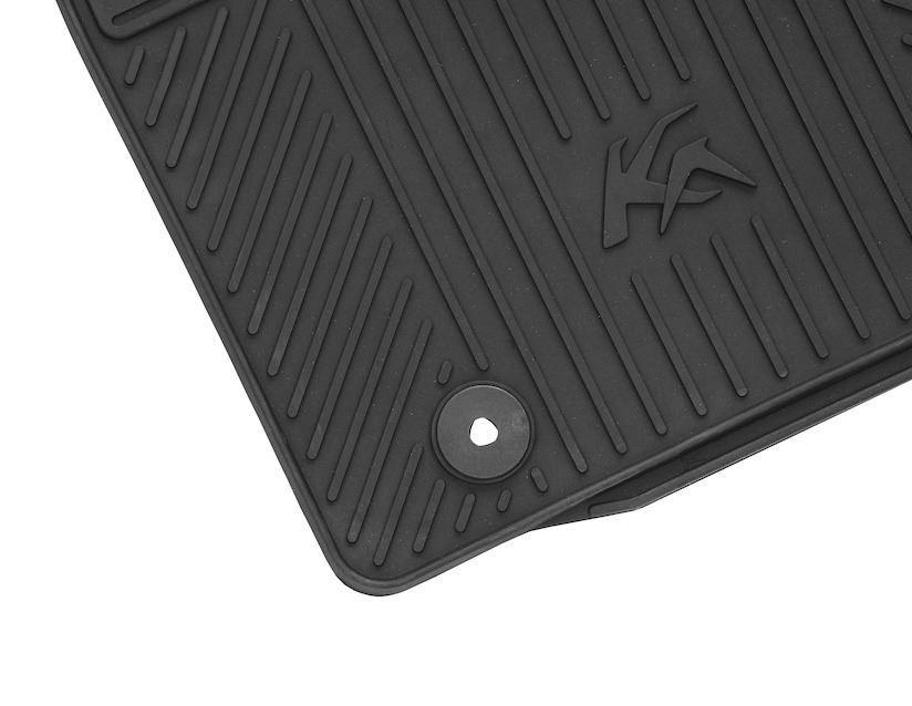 Ford Ka Rubber Floor Mats front, black 09/2008  05/2016