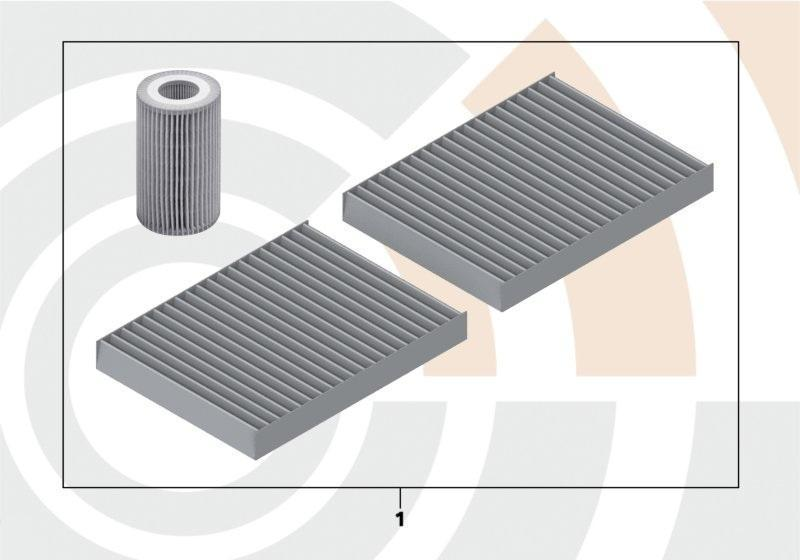 BMW Genuine Oil Filter+Cabin Microfilter Service Kit
