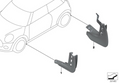 MINI Genuine The Hatch 3DR Ultimate Protect Pack Floor + Trunk Mats + Mud Flaps