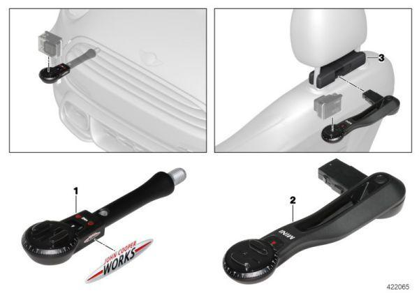 MINI Genuine JCW PRO Track Fix GoPro Cam Camera Mount Holder Stand