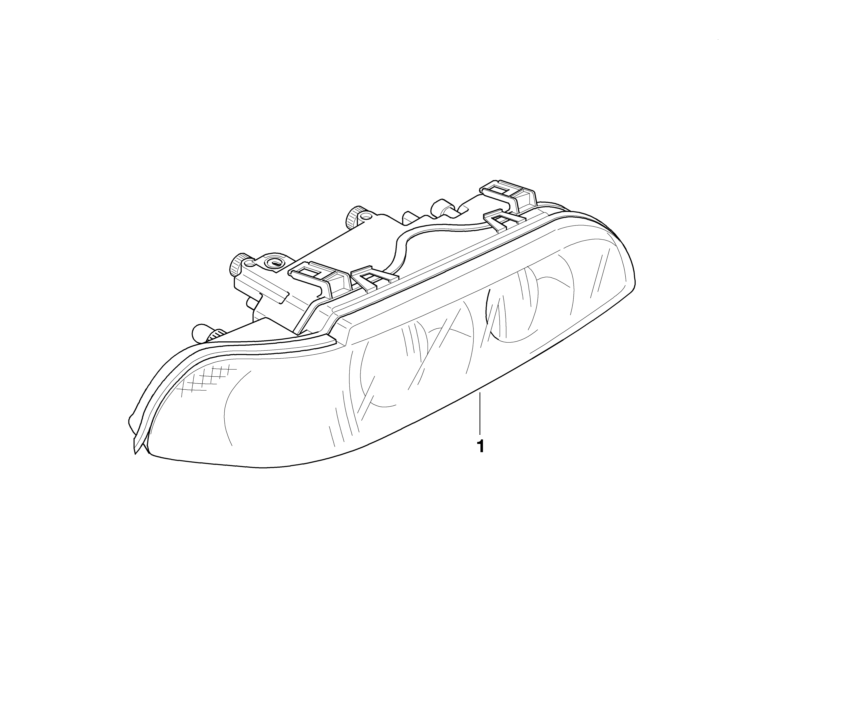 BMW Genuine Front Headlight Head Lamp Right