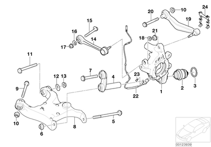 BMW Genuine Eccentric Flat Washer For Rear Support Wheel Suspension