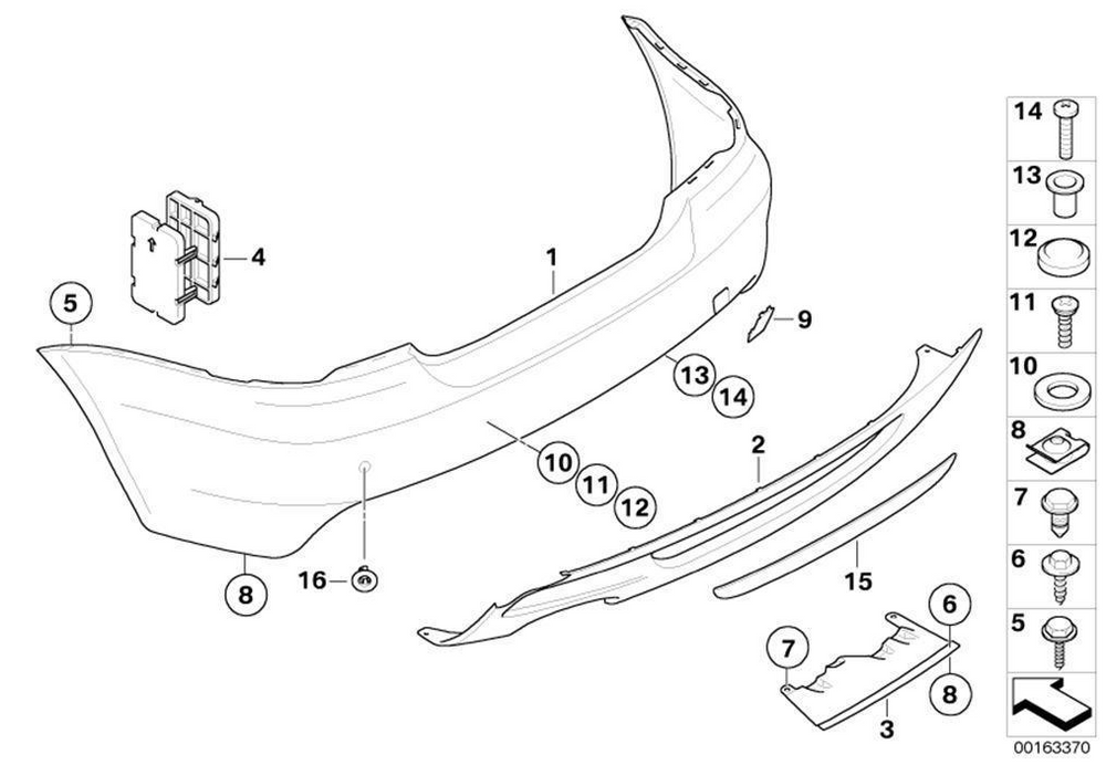 BMW Genuine M Sport Rear Bumper Towing Eye Cover Flap Primed