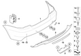 BMW Genuine M Sport Rear Bumper Towing Eye Cover Flap Primed