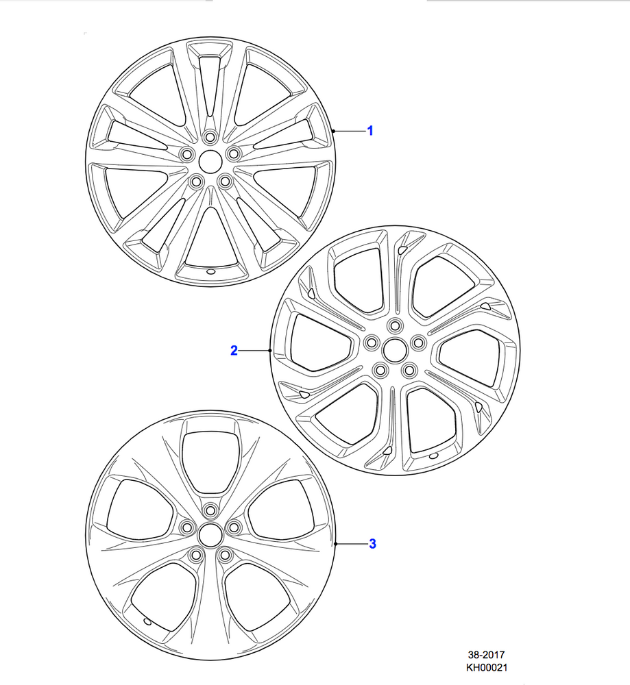 Jaguar Alloy Wheel 20" Style 5051, 5 split spoke, Satin Grey Diamond Turned finish