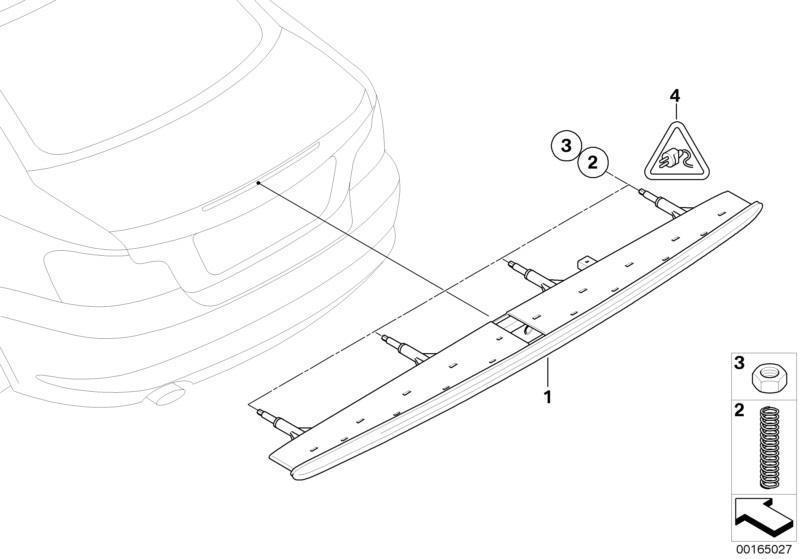 BMW Genuine Third Brake Light Compression Spring x4