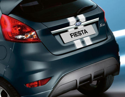 Ford Fiesta Decor Stripes for bonnet and tailgate, white 09/2008  10/2012