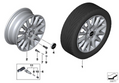 MINI Genuine 16" Light Alloy Victory Spoke Wheel Black
