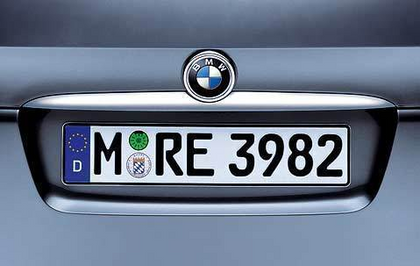 BMW Genuine Boot Trunk Lid Grip Trim Cover Titanium