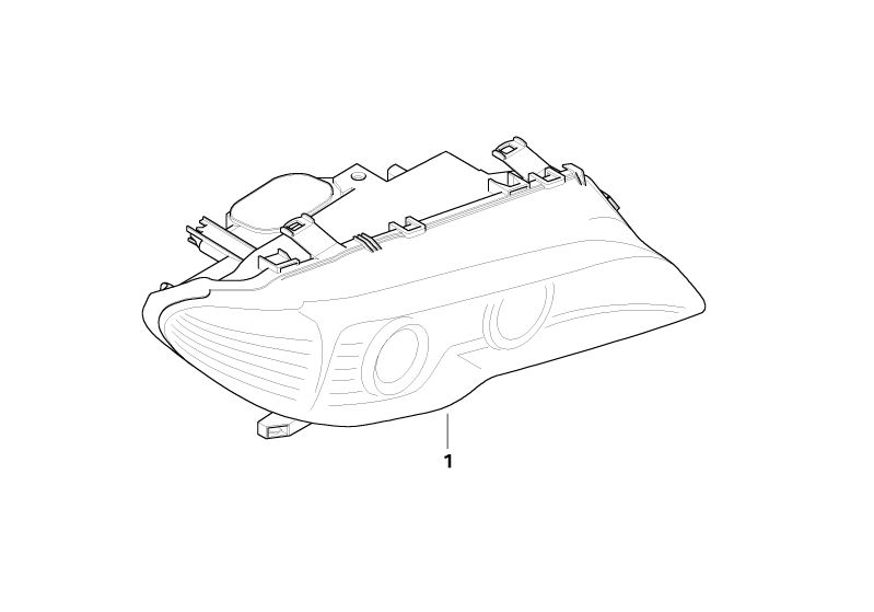 BMW Genuine White Turn Indicator Right Headlight