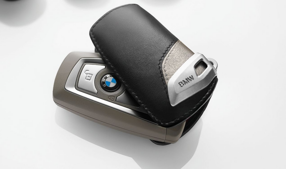 BMW Genuine Key Holder Fob Leather Case/Cover Modern Line