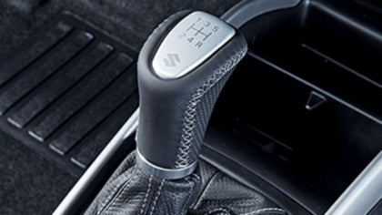 Suzuki Leather gear knob - black leather