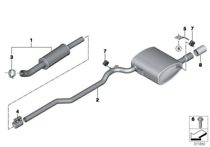 MINI Genuine Chrome Tailpipe Trim Tip Finisher