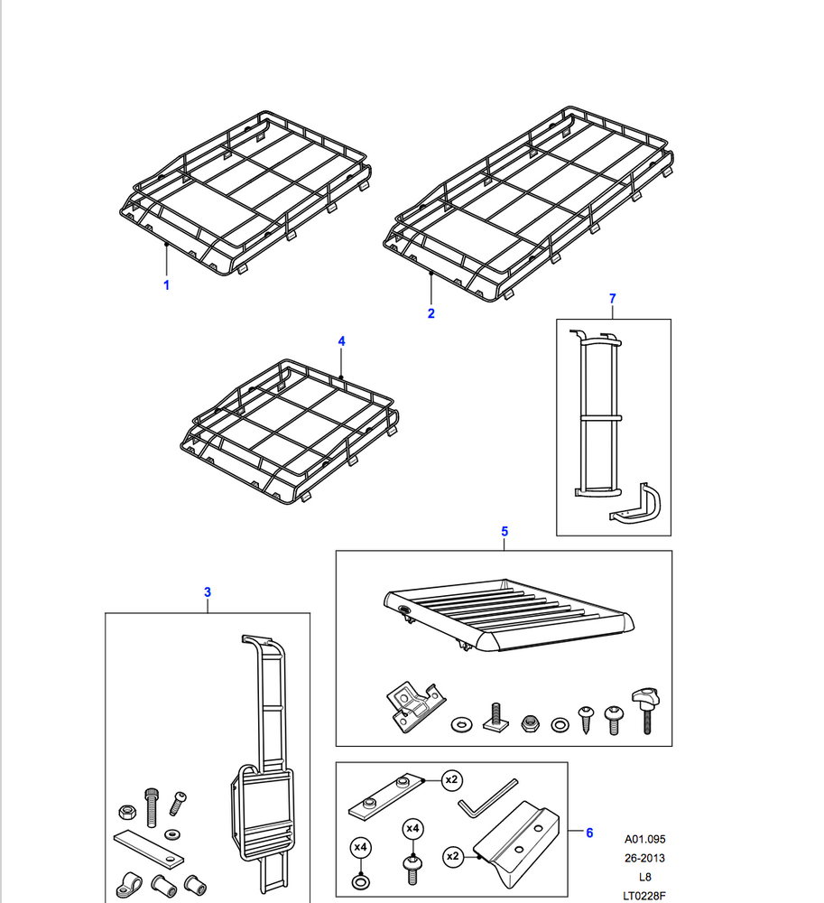 Land Rover Expedition Roof Rack System - 90 HT/SW