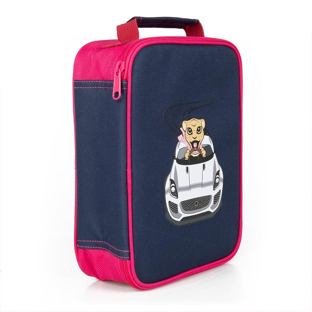 Jaguar Children's Lunch Box - Pink