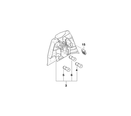 BMW Genuine Headlight Headlamp Bulb Socket/Holder Left