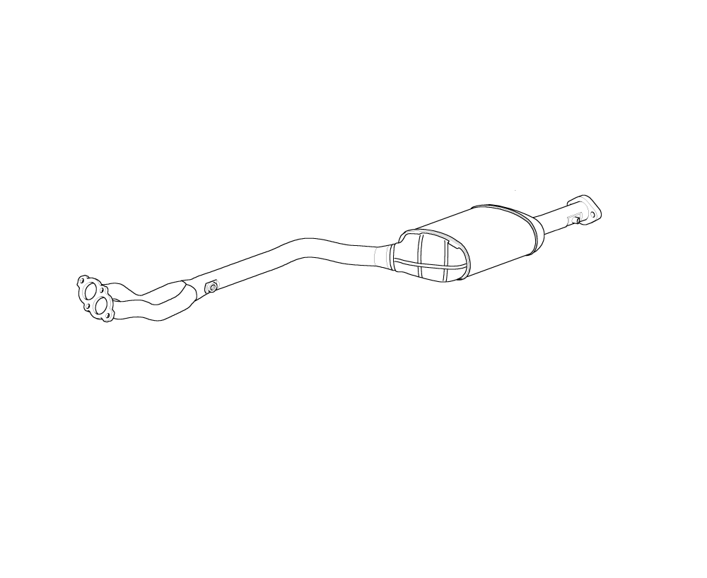 BMW Genuine Front Exhaust Silencer/Muffler