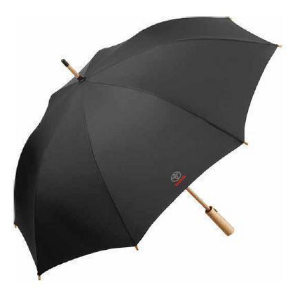 Genuine TOYOTA Branded Black Recyled Classic Umbrella Bamboo Handle