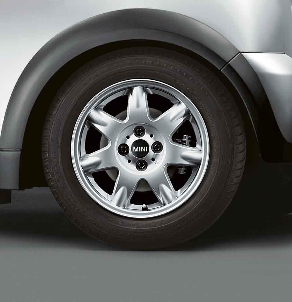 MINI Genuine 15" Inch Light Alloy Wheel Delta Spoke R96 Silver