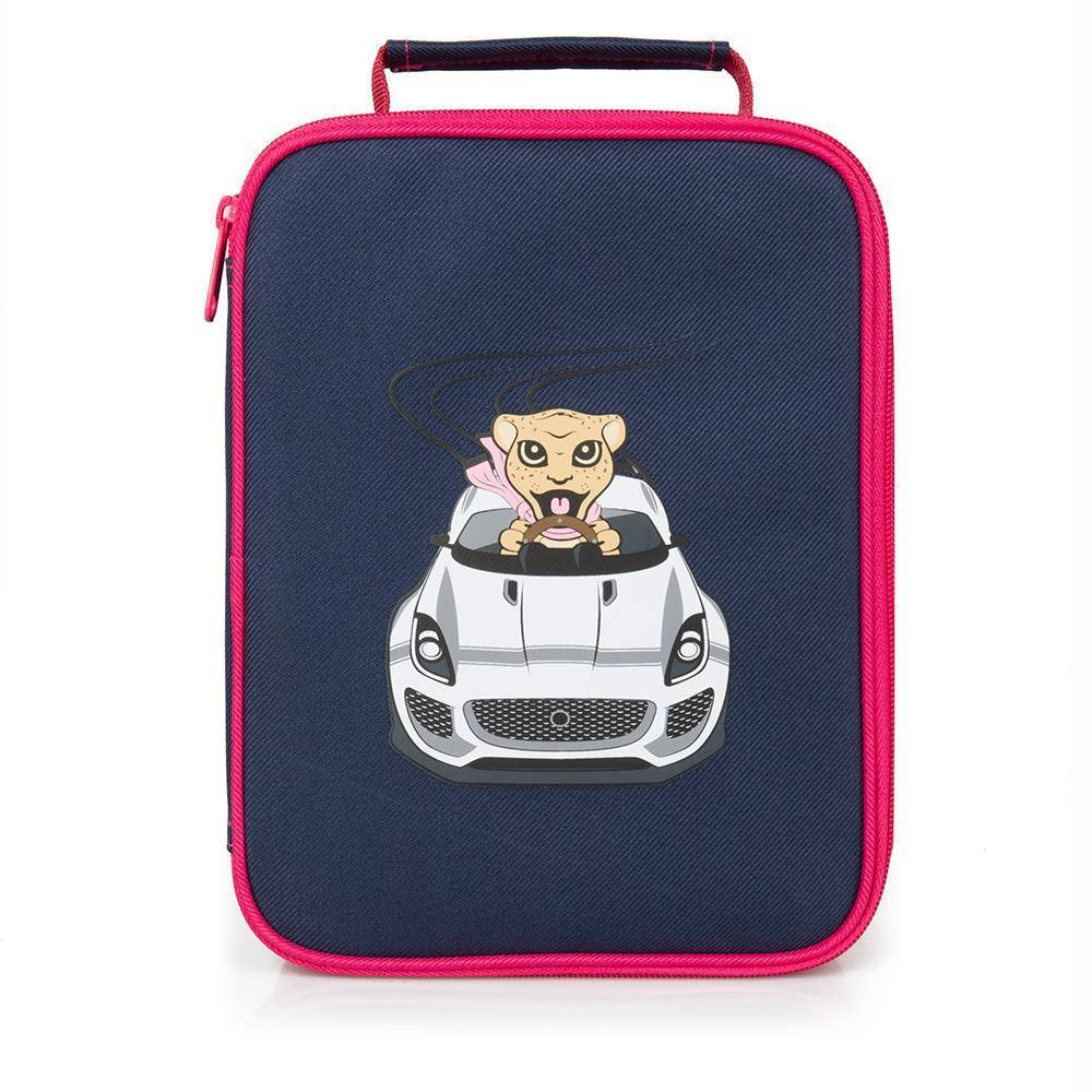 Jaguar Children's Lunch Box - Pink