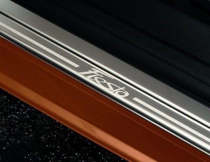 Ford Scuff Plates front, with Fiesta logo