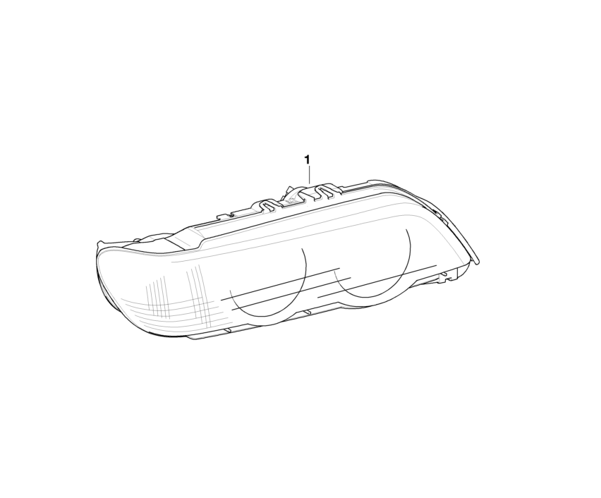 BMW Genuine Xenon Headlight Head Lamp White Turn Indicator Left