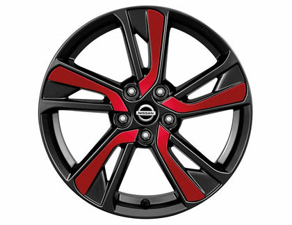 NISSAN JUKE RED (NAH) LAMINATE ALLOY WHEEL INSERTS