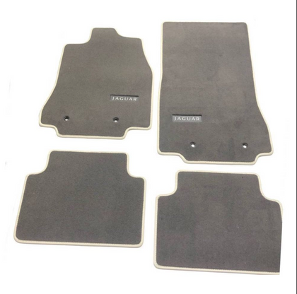 Jaguar Carpet Mat Set Oyster, RHD