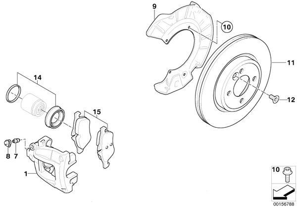 MINI Genuine Front Brake Pads Replacement Repair Kit