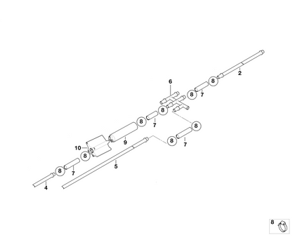 BMW Genuine Fuel Tank Return Line Front