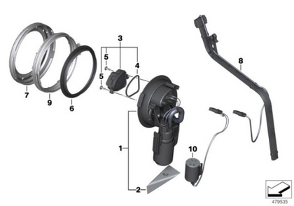Genuine BMW Gas Petrol Tank Fuel Level Sensor Sender R 1200 R 16147697815