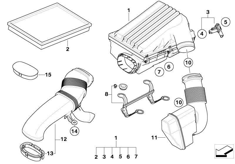 BMW Genuine Replacement Air Filter Element