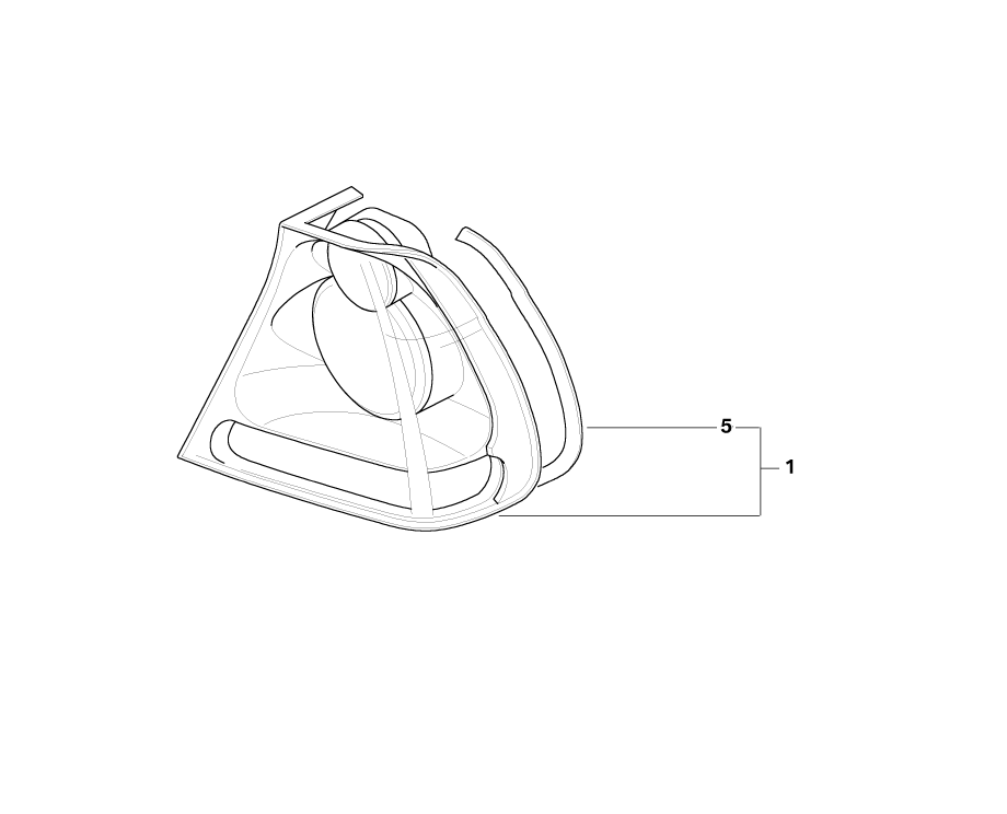BMW Genuine Rear White Turn Indicator Light/Lamp Right