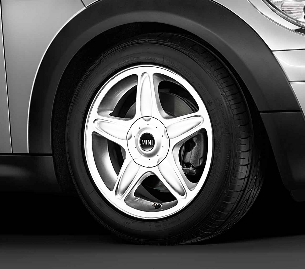 MINI Genuine 16" Inch Light Alloy Wheel 5-Star Blaster R103 White