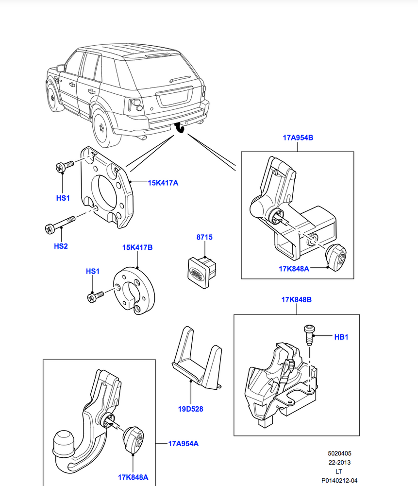 Land Rover Towing System - Quick Release Tow Bar