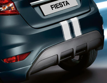 Ford Fiesta Decor Stripes for front and rear bumper, white 09/2008  10/2012
